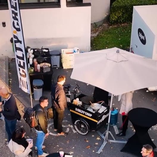 Triporteur Celtycrep pour événements entreprise